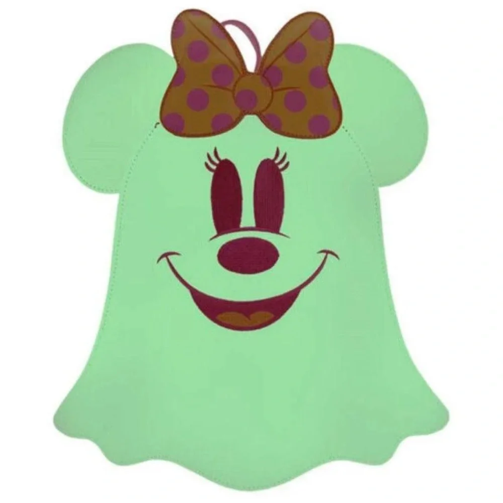 Loungefly Disney Pastel Ghost Minnie Glow in the Dark Mini Backpack NWT - Picture 2 of 6